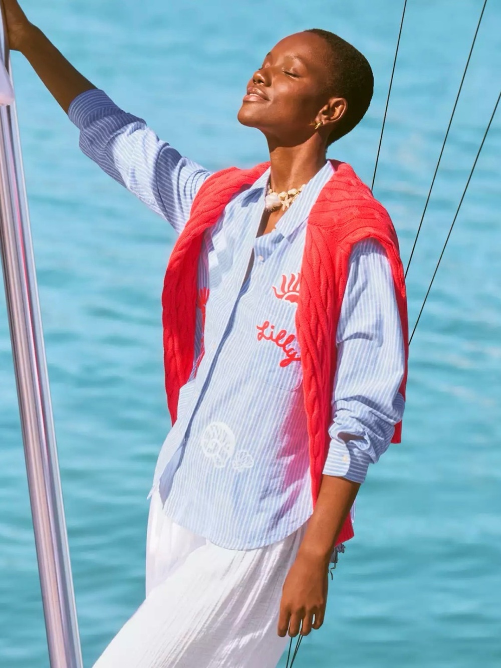 Lilly Pulitzer Bondi Button Down Shirt and 5" Croix Shorts